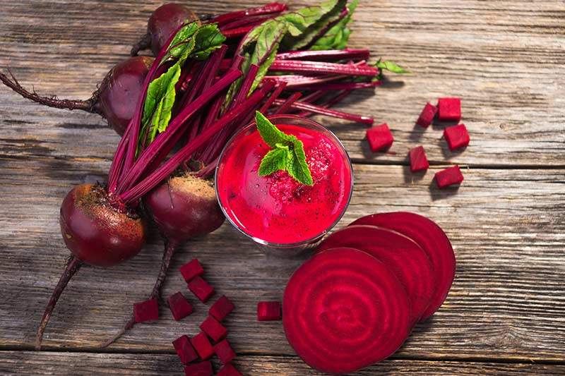 Rote Beete und Smoothie